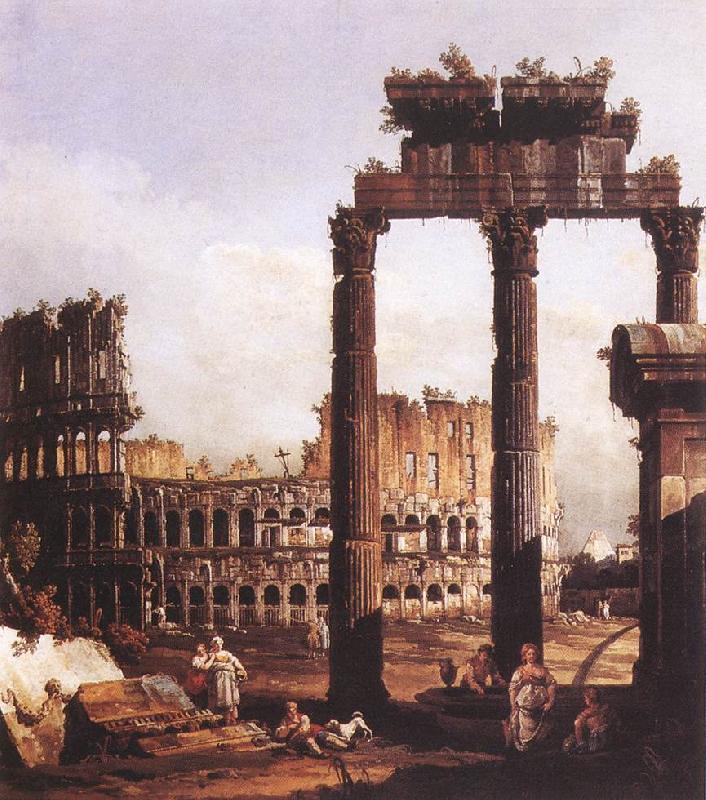 Bernardo Bellotto Capriccio with the Colosseum